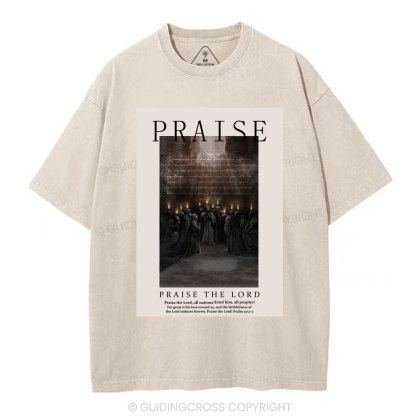 Praise Christian Washed T-Shirt