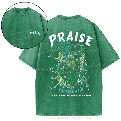 Praise Christian Washed T-Shirt