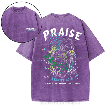 Praise Christian Washed T-Shirt