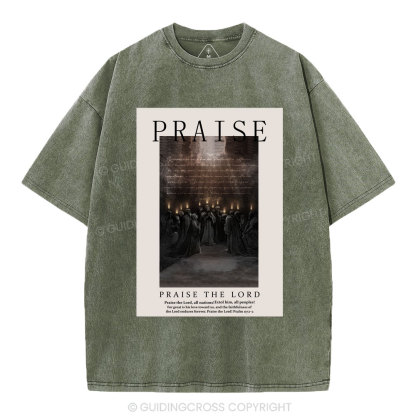 Praise Christian Washed T-Shirt
