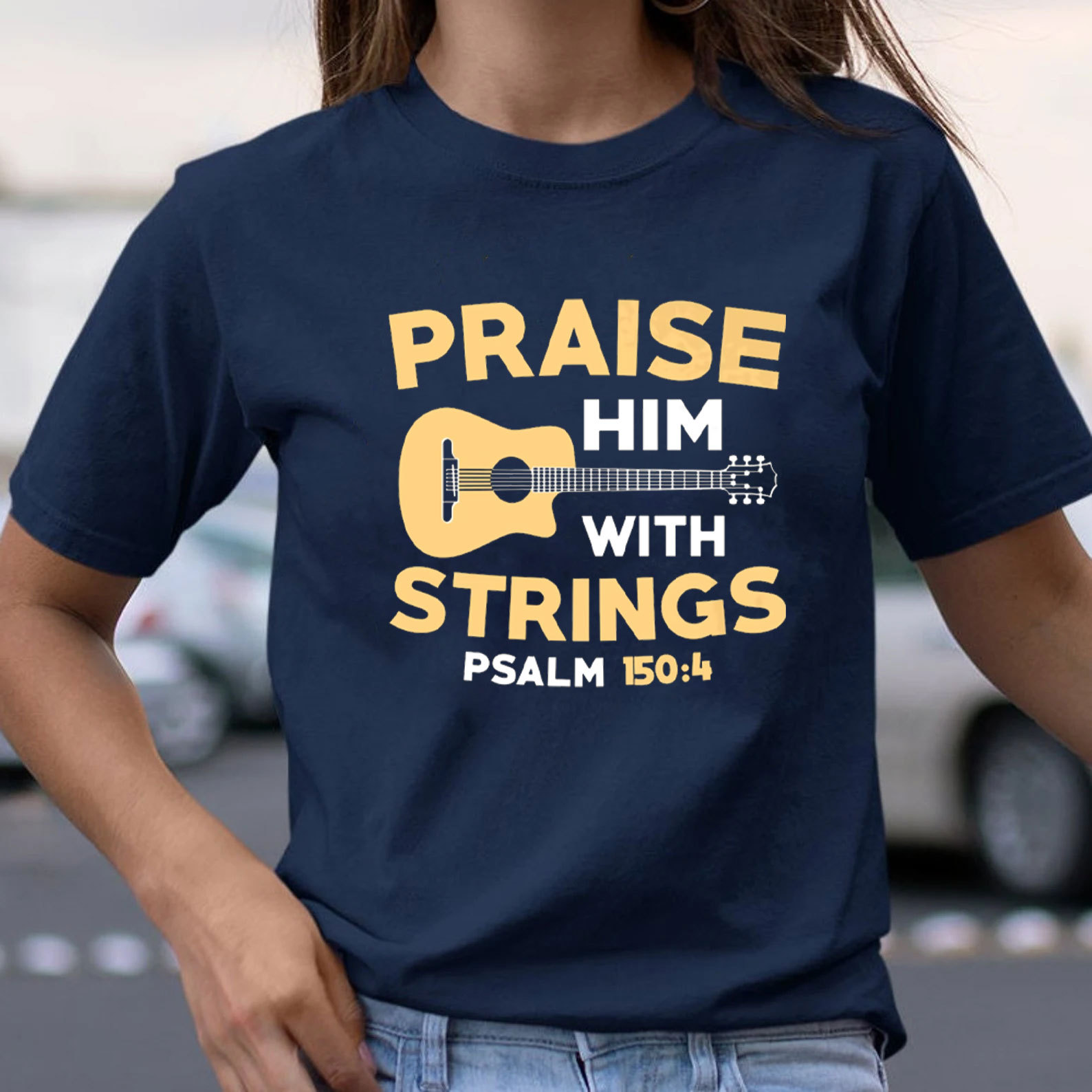 Praise Him With Staings Christian T-Shirt