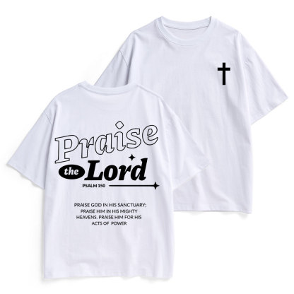 Praise The Lord Christian Heavy Cotton T-Shirt