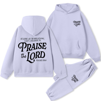 Praise The Lord Christian Premium Fleece Hoodie Set