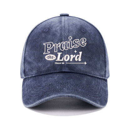 Praise The Lord Christian Washed Hat