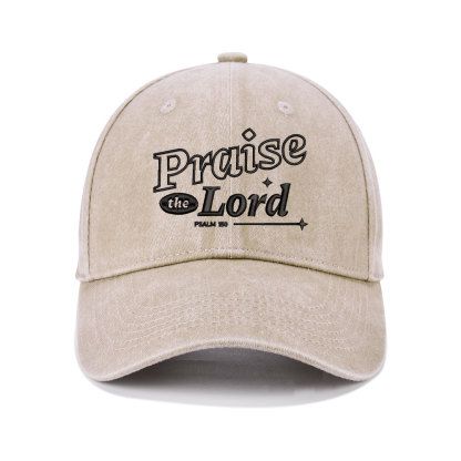 Praise The Lord Christian Washed Hat