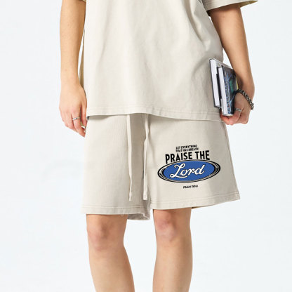 Praise The Lord Christian Washed Shorts