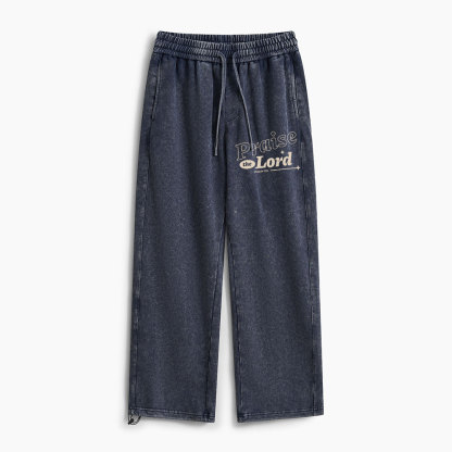 Praise The Lord Christian Washed Sweatpants