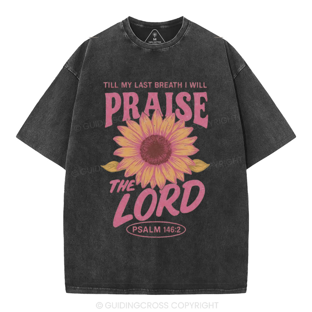 Praise The Lord Christian Washed T-Shirt