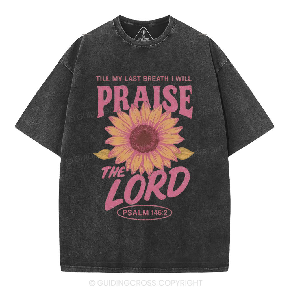 Praise The Lord Christian Washed T-Shirt