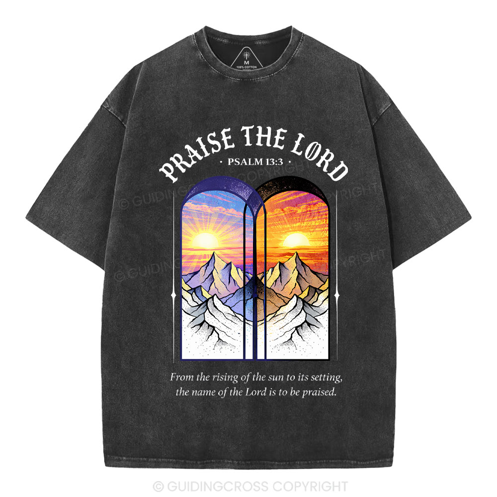 Praise The Lord Christian Washed T-Shirt
