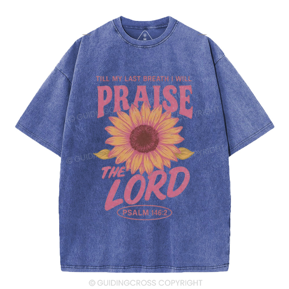 Praise The Lord Christian Washed T-Shirt