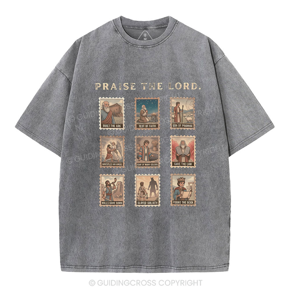Praise The Lord Christian Washed T-Shirt