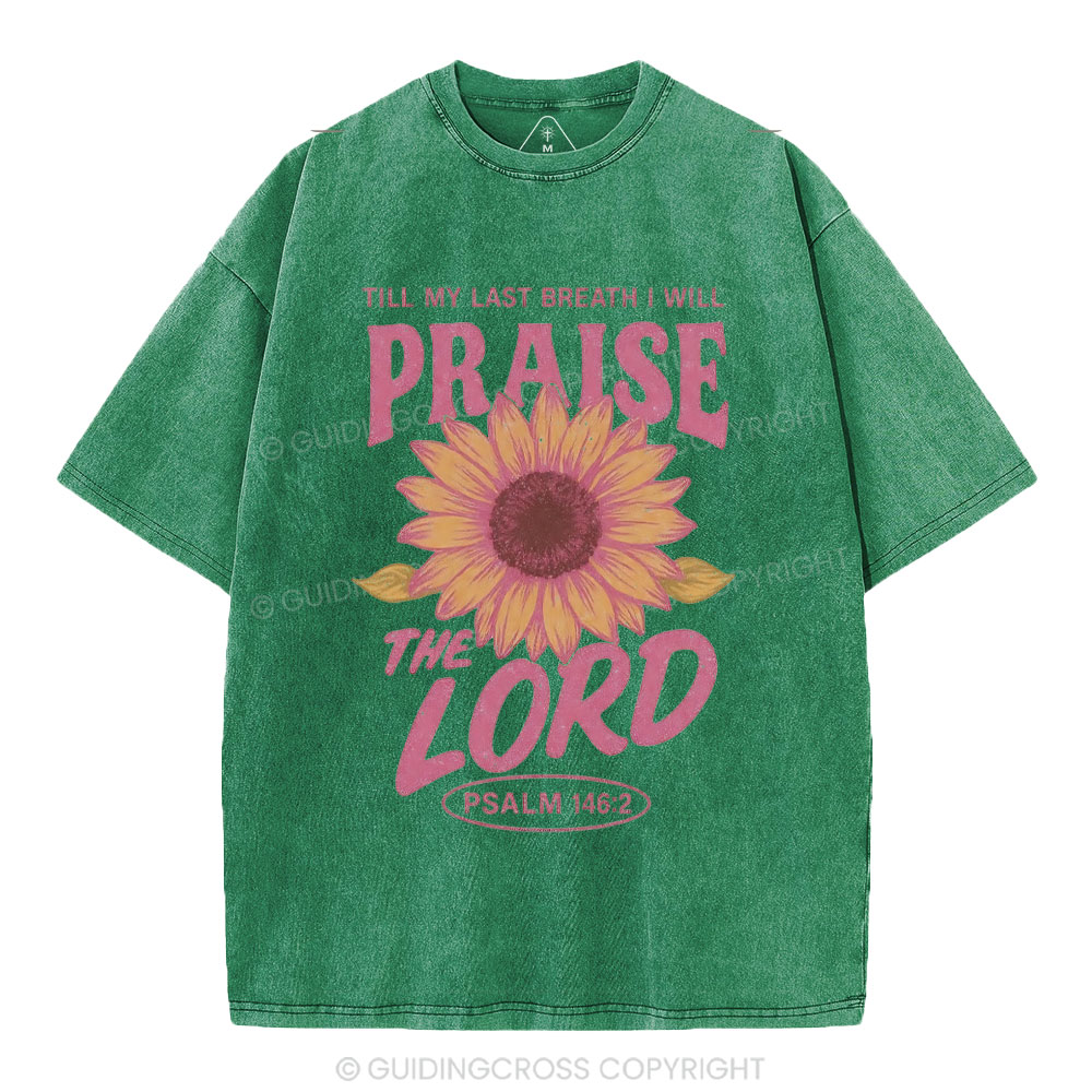 Praise The Lord Christian Washed T-Shirt