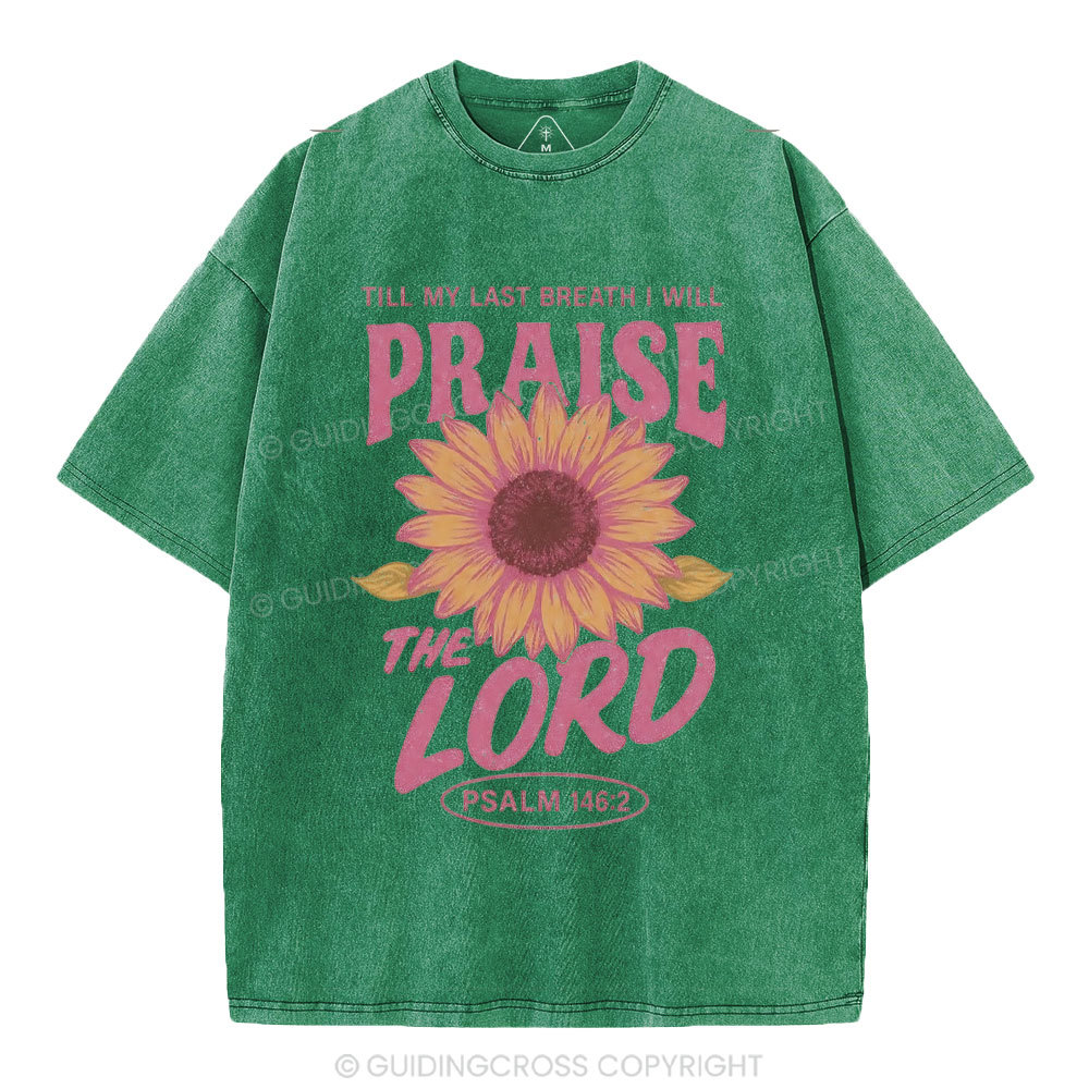 Praise The Lord Christian Washed T-Shirt