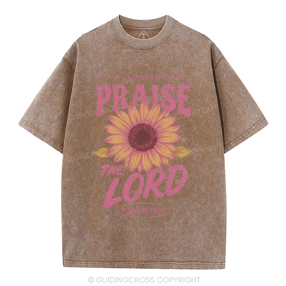 Praise The Lord Christian Washed T-Shirt