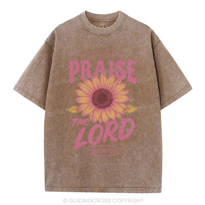 Praise The Lord Christian Washed T-Shirt