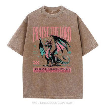 Praise The Lord Christian Washed T-Shirt