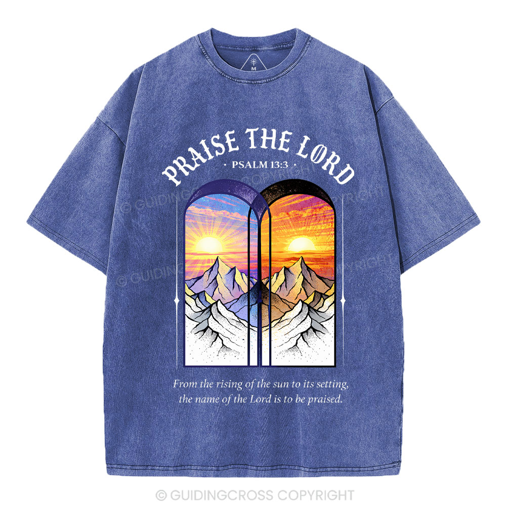 Praise The Lord Christian Washed T-Shirt