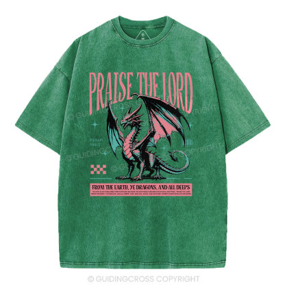 Praise The Lord Christian Washed T-Shirt