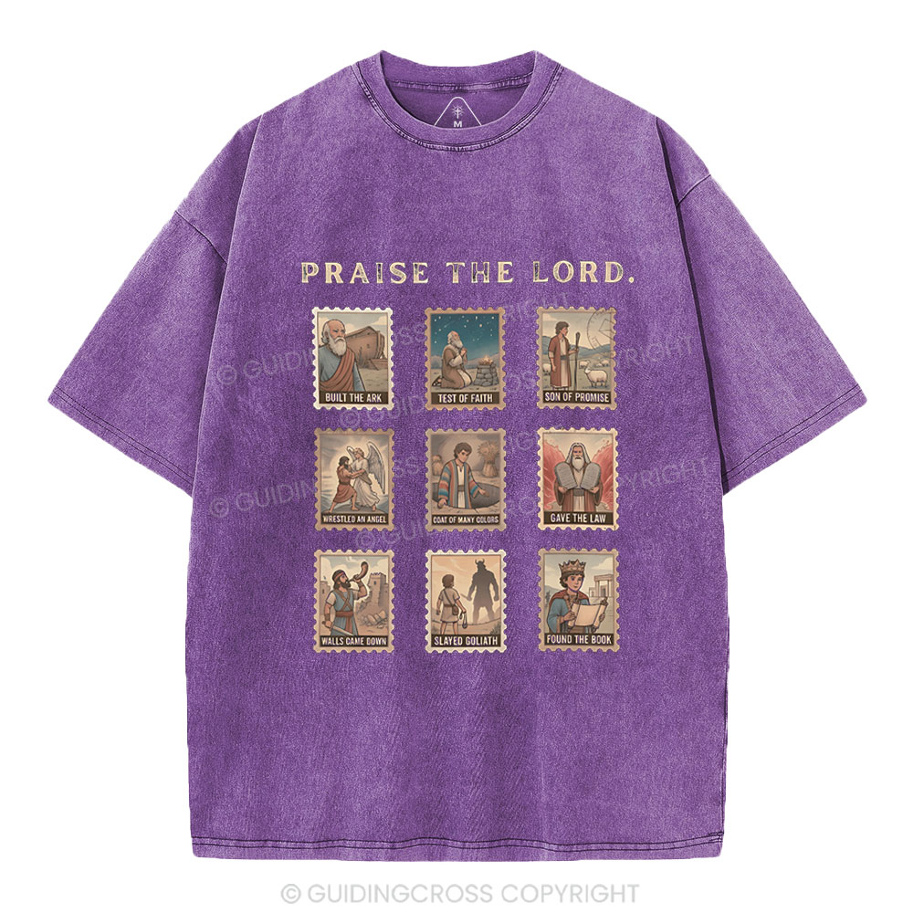 Praise The Lord Christian Washed T-Shirt