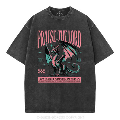 Praise The Lord Christian Washed T-Shirt