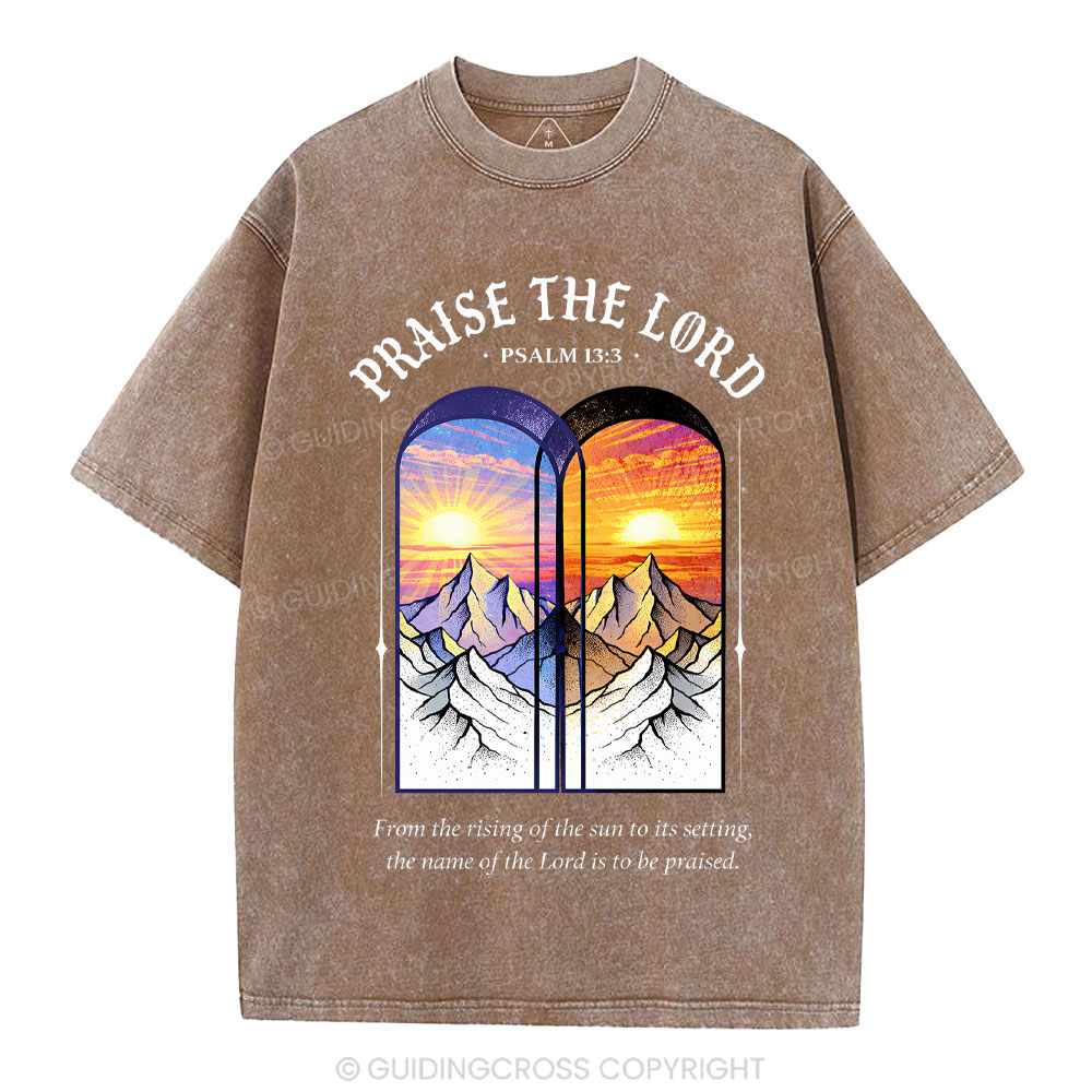 Praise The Lord Christian Washed T-Shirt
