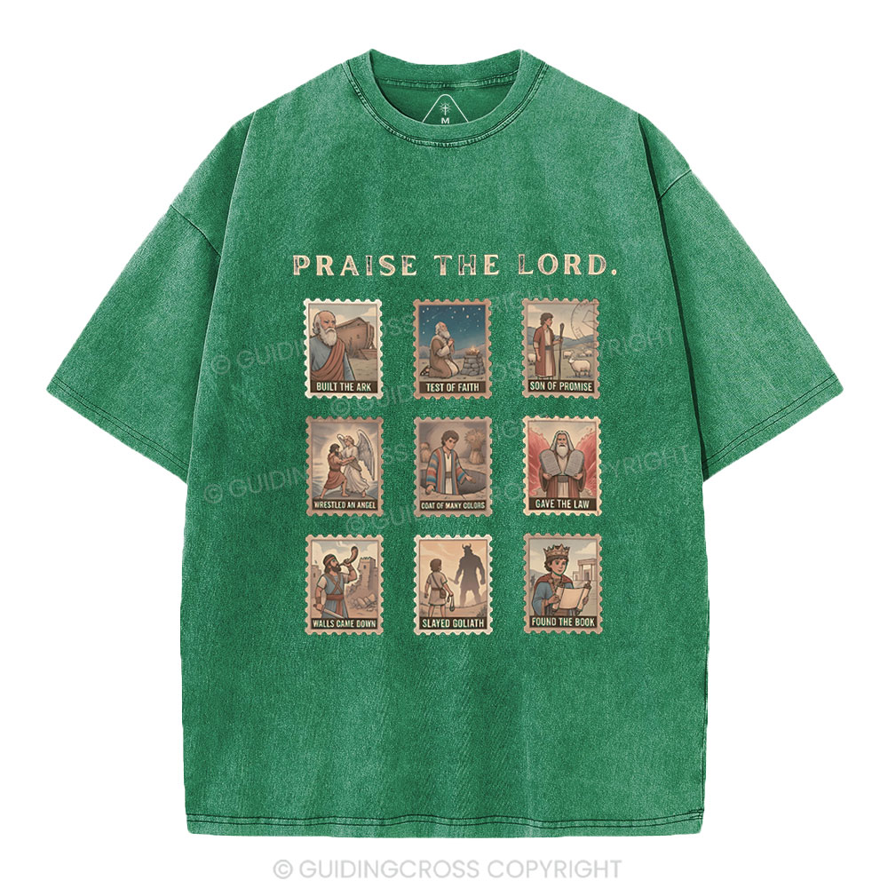 Praise The Lord Christian Washed T-Shirt