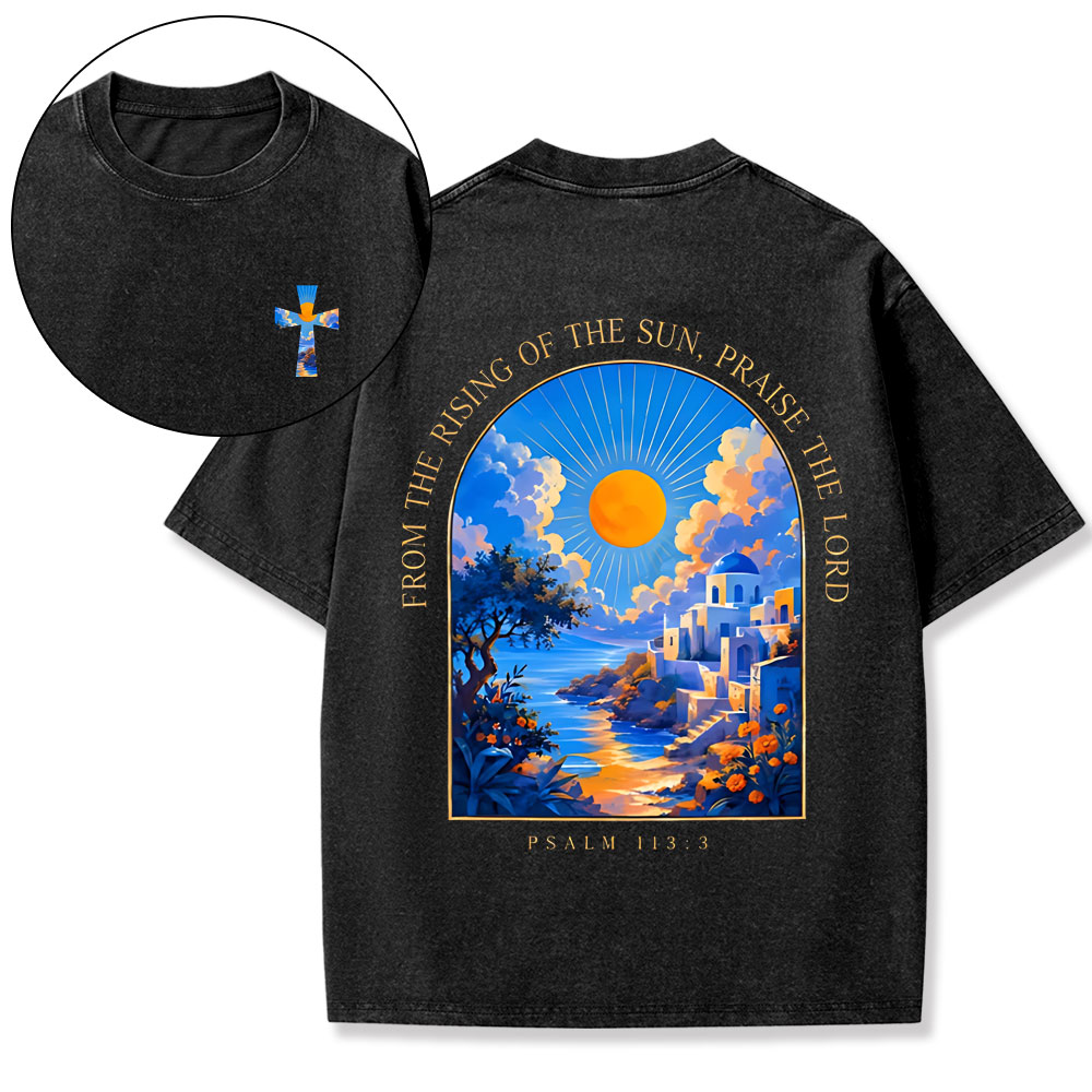 Praise The Lord Christian Washed T-Shirt