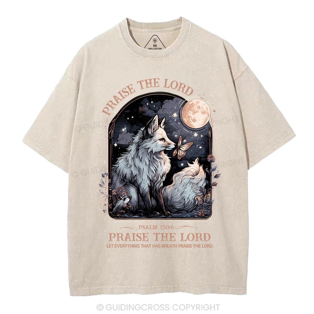 Praise The Lord Christian Washed T-Shirt