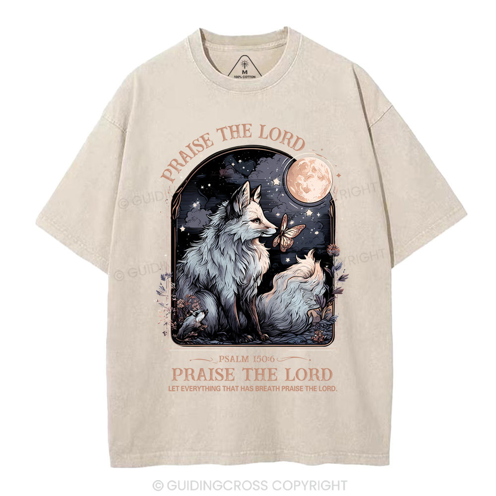 Praise The Lord Christian Washed T-Shirt
