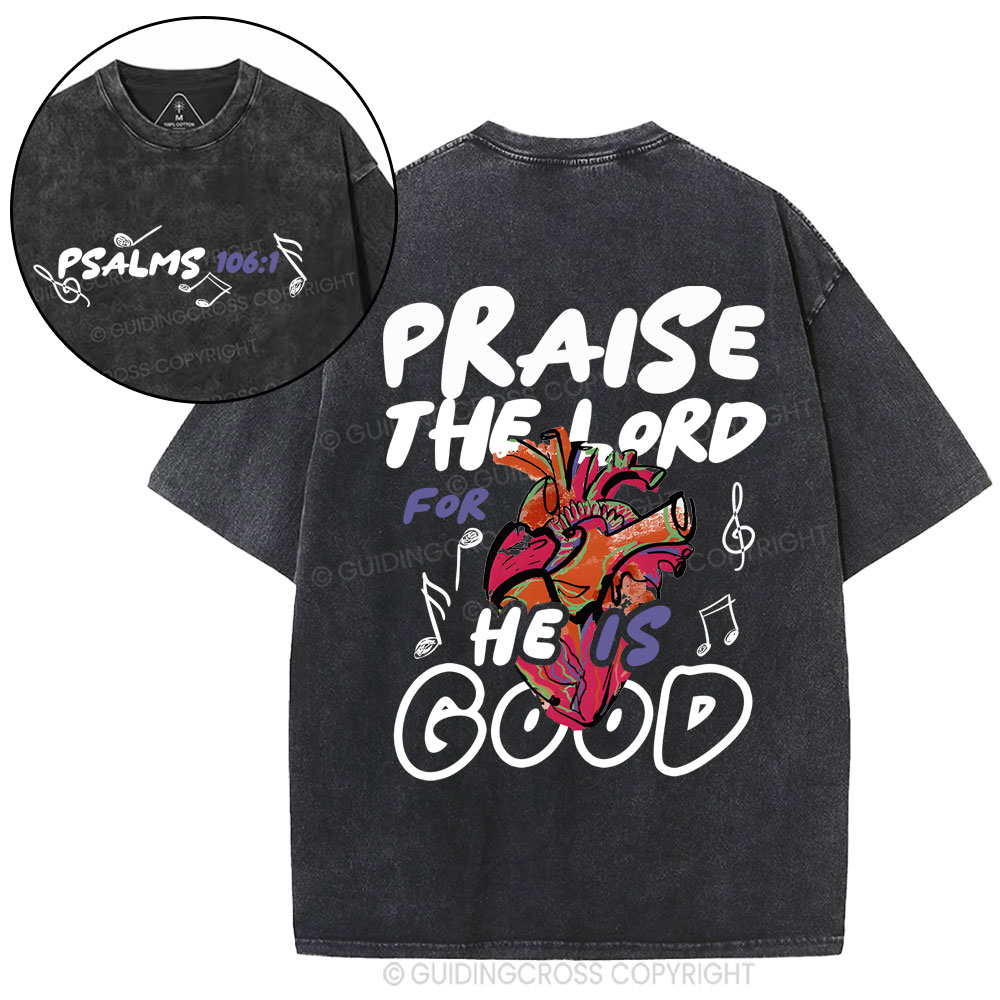 Praise The Lord Christian Washed T-Shirt