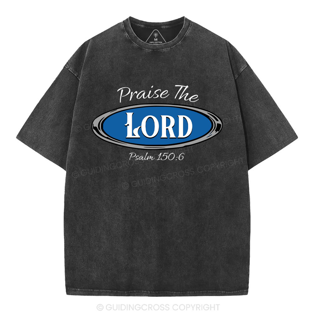 Praise The Lord Christian Washed T-Shirt