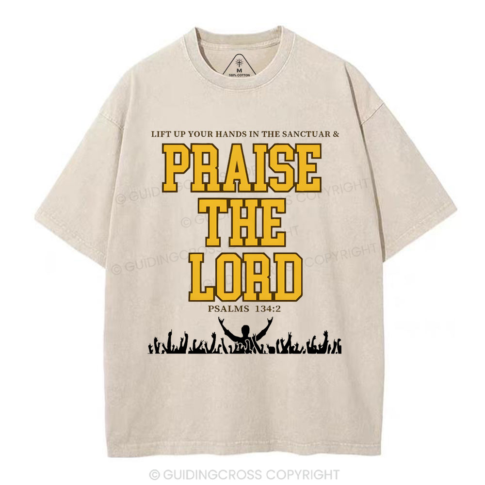 Praise The Lord Christian Washed T-Shirt
