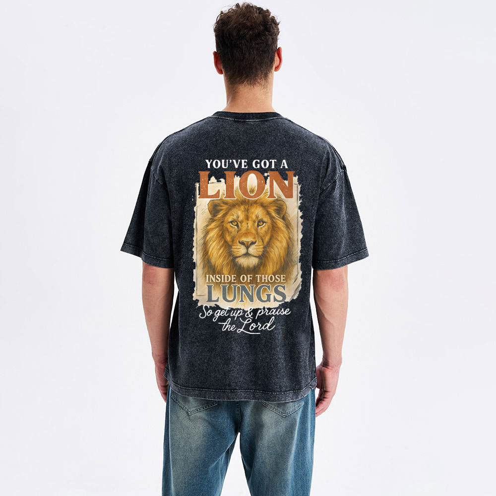 Praise The Lord Christian Washed T-Shirt