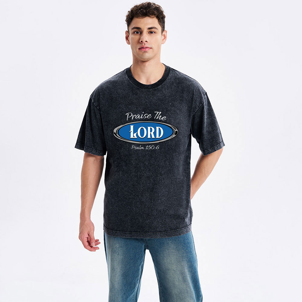 Praise The Lord Christian Washed T-Shirt