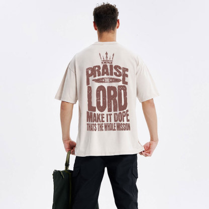 Praise The Lord Christian Washed T-Shirt