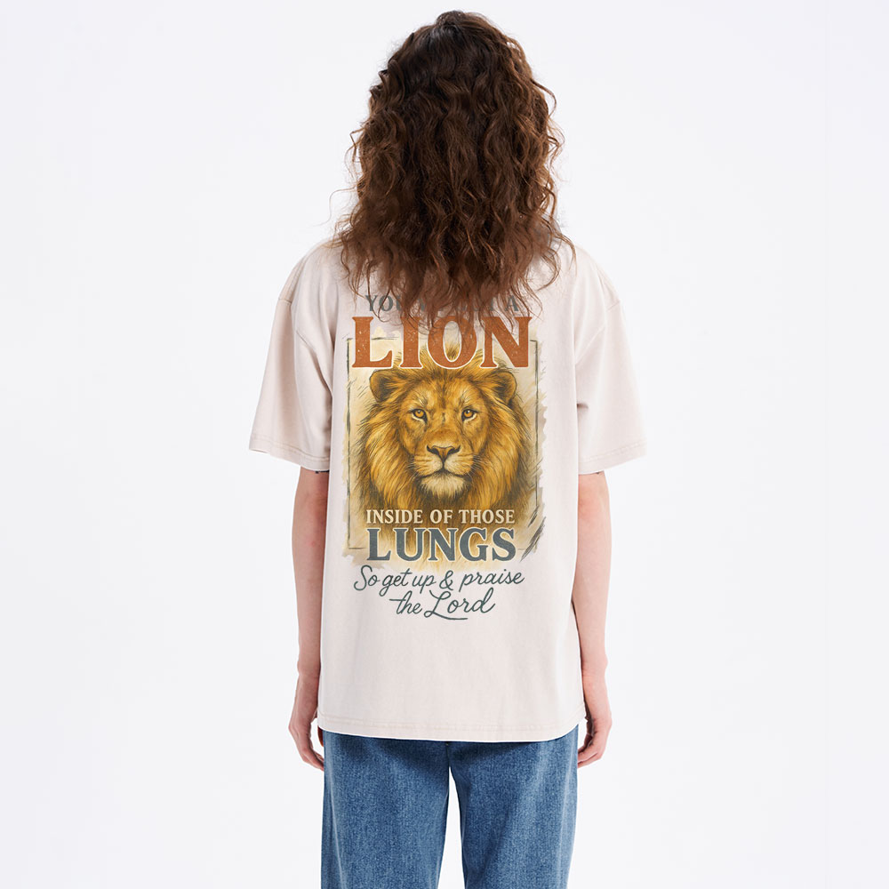 Praise The Lord Christian Washed T-Shirt