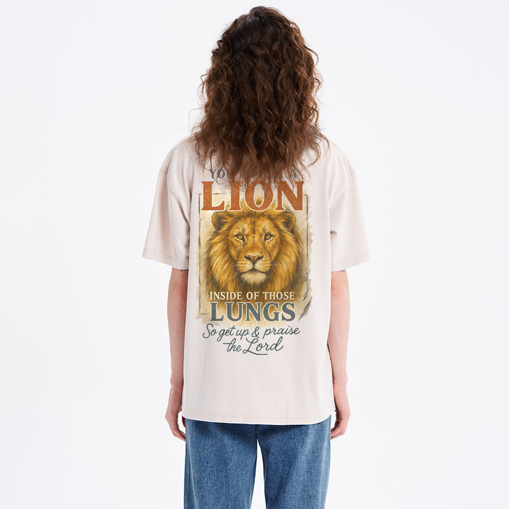 Praise The Lord Christian Washed T-Shirt