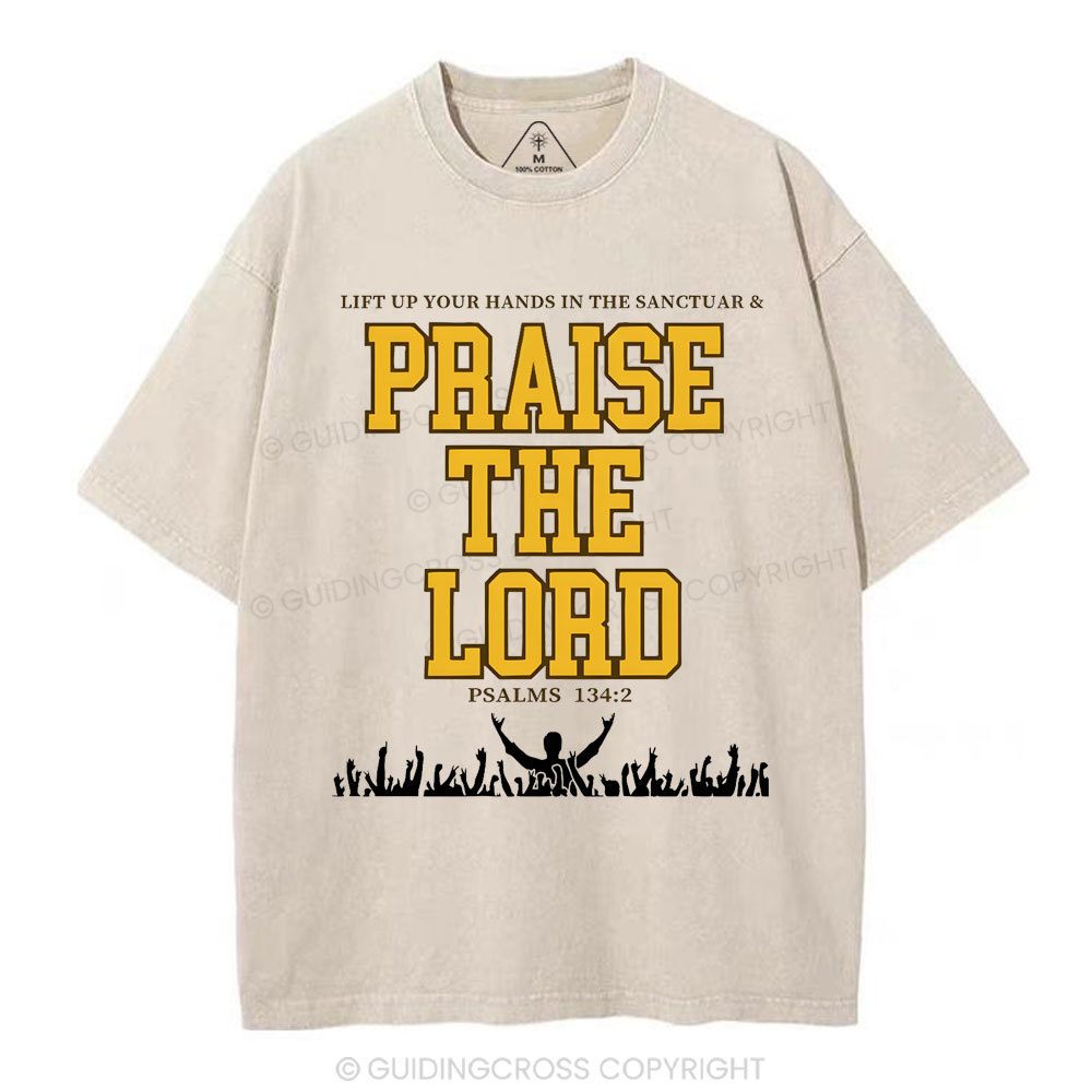 Praise The Lord Christian Washed T-Shirt