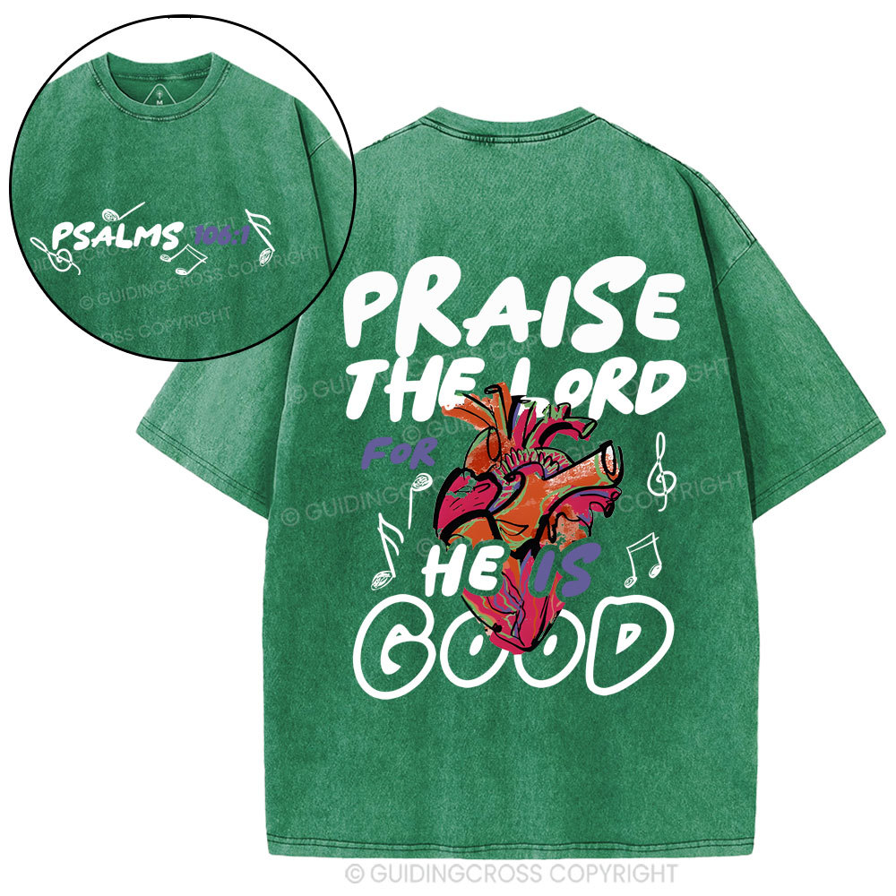 Praise The Lord Christian Washed T-Shirt