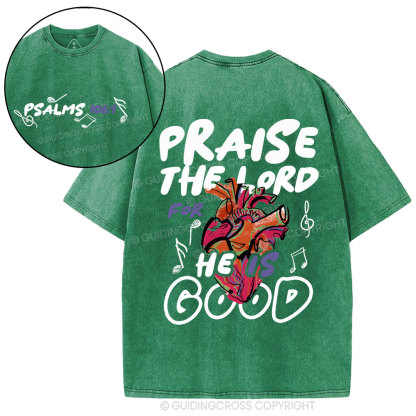 Praise The Lord Christian Washed T-Shirt