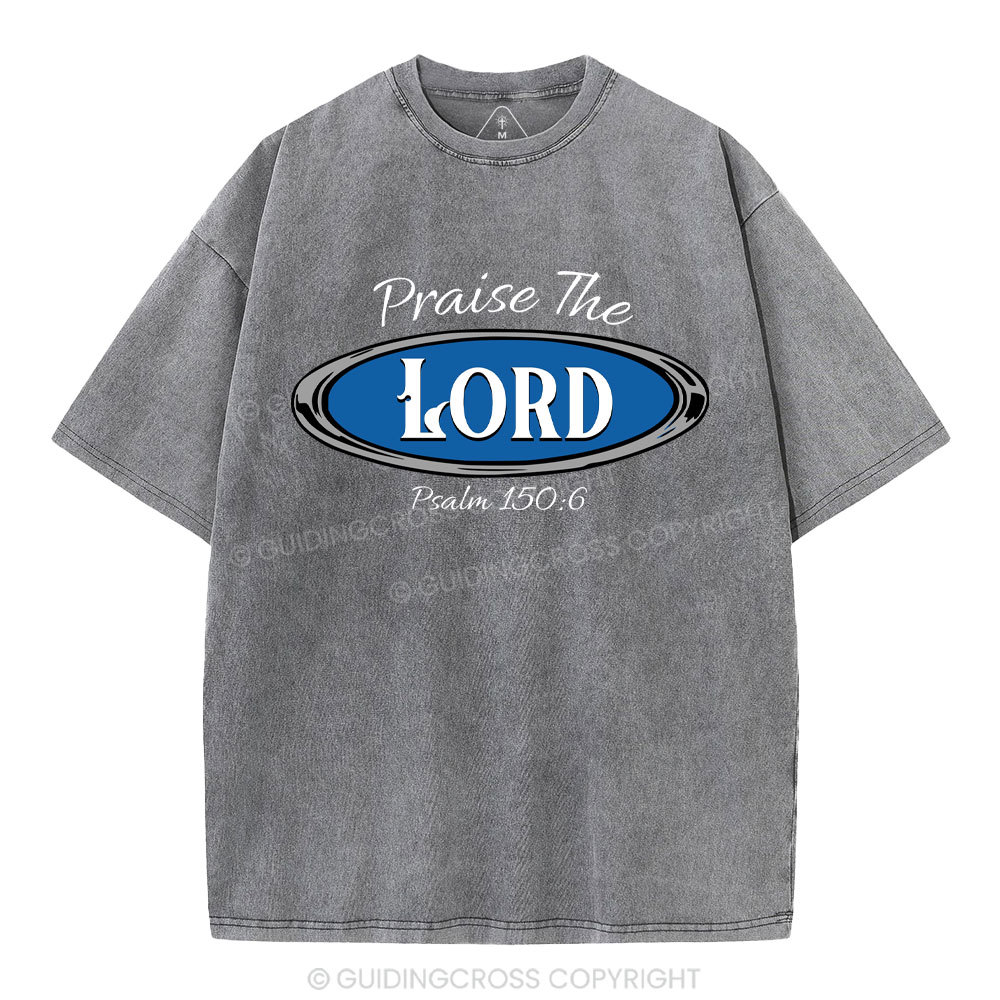 Praise The Lord Christian Washed T-Shirt