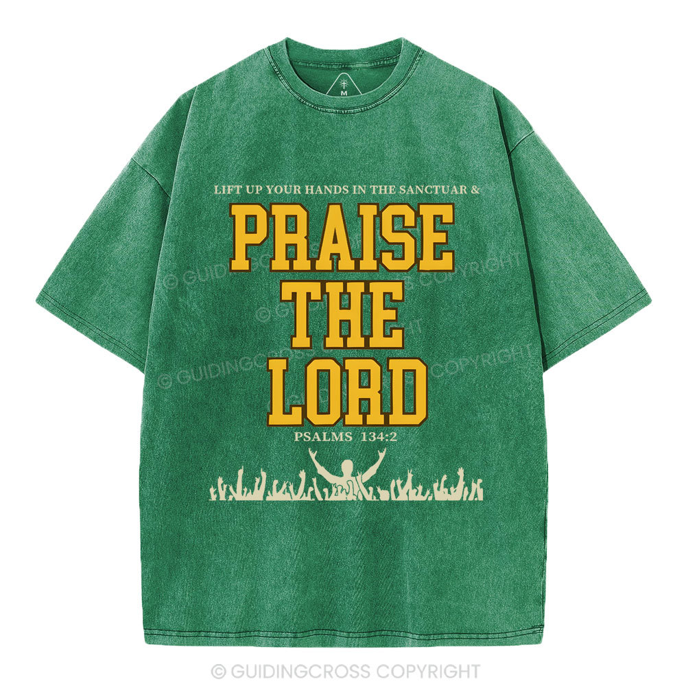 Praise The Lord Christian Washed T-Shirt
