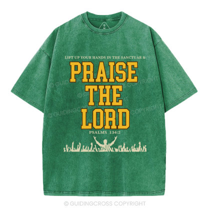 Praise The Lord Christian Washed T-Shirt