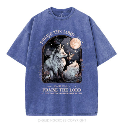 Praise The Lord Christian Washed T-Shirt