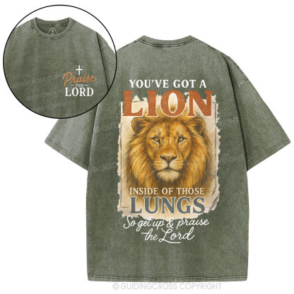Praise The Lord Christian Washed T-Shirt