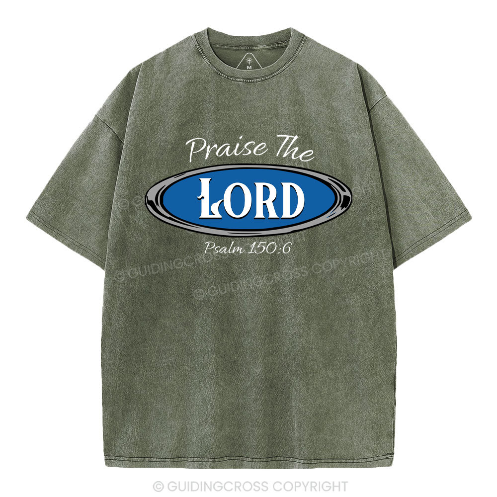 Praise The Lord Christian Washed T-Shirt