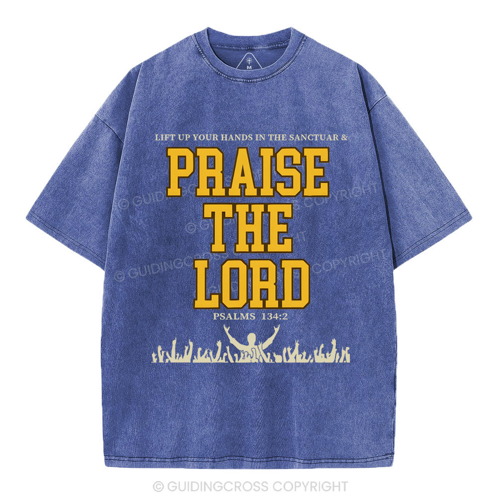 Praise The Lord Christian Washed T-Shirt
