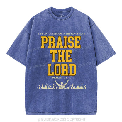 Praise The Lord Christian Washed T-Shirt