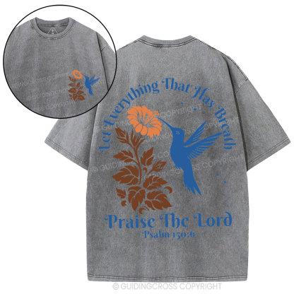 Praise The Lord Christian Washed T-Shirt